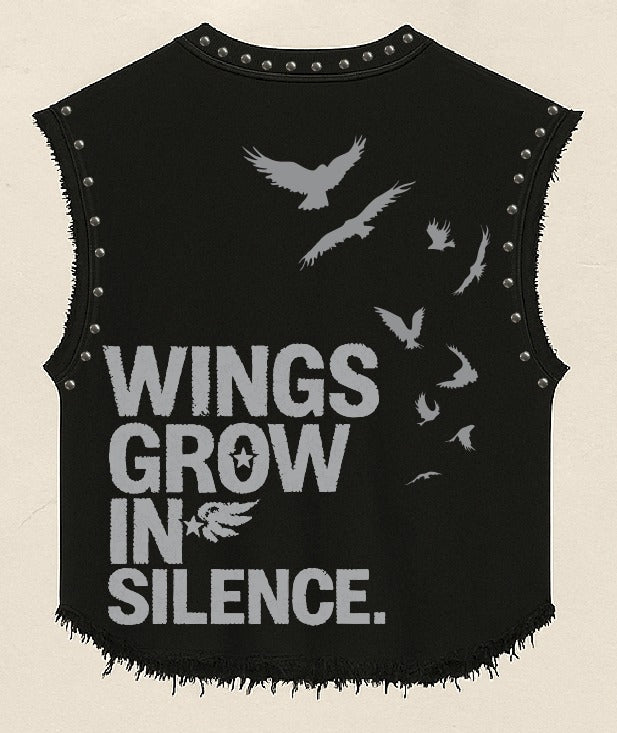 TRAPPED SOUL UNISEX BLACK VEST (BOXYFIT)