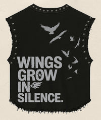 TRAPPED SOUL UNISEX BLACK VEST (BOXYFIT)