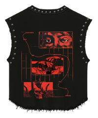 AWAKENDED UNISEX BLACK VEST (BOXYFIT)