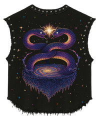PSYCHIC UNISEX BLACK VEST (BOXYFIT)