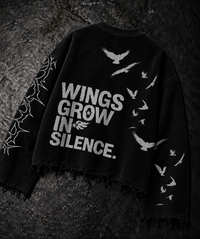 TRAPPED SOUL BLACK UNISEX SWEATSHIRT (BOXYFIT)