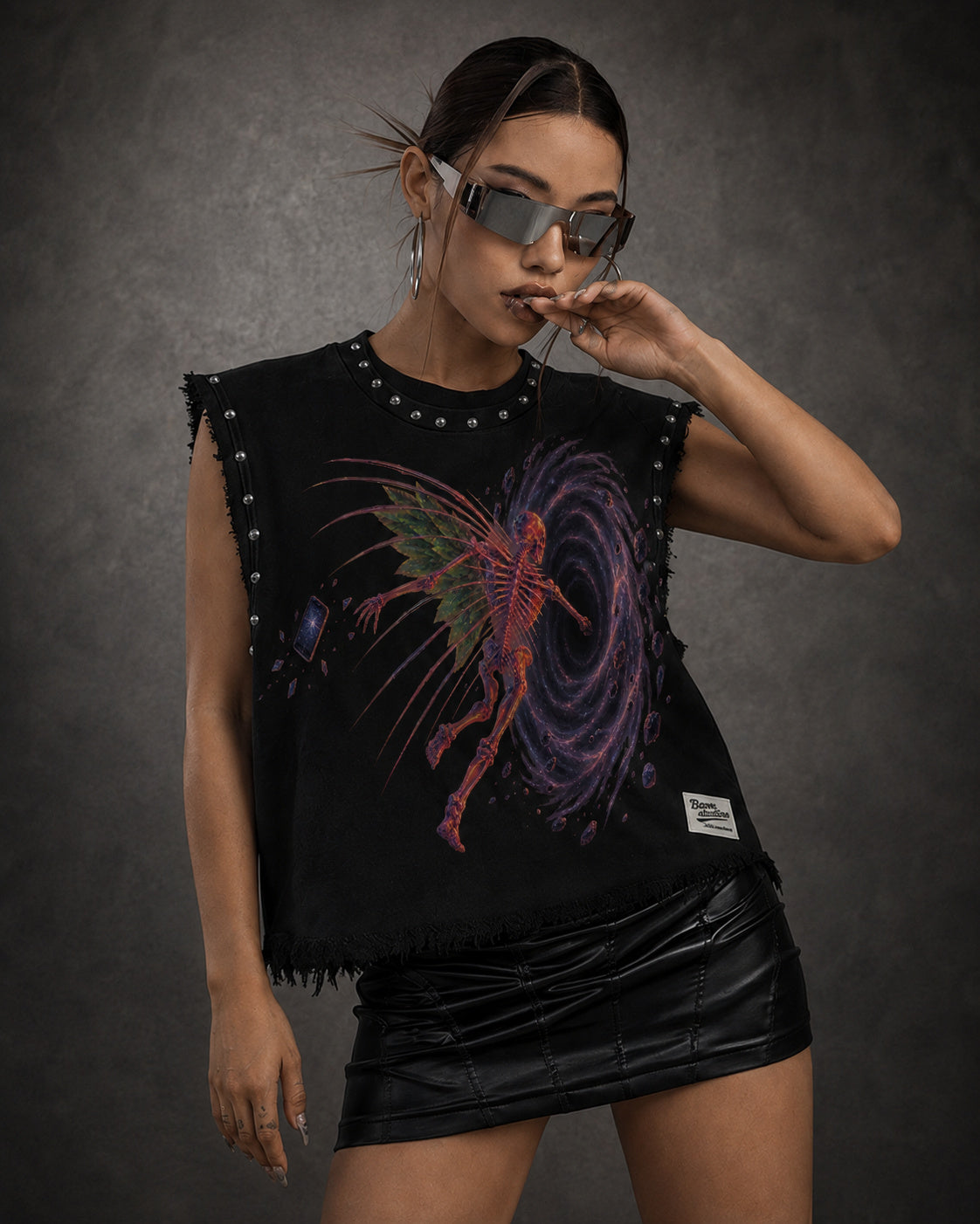 ENTER THE PORTAL UNISEX BLACK VEST (BOXYFIT)