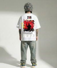 SIDHU MOOSEWALA OVERSIZE UNISEX WHITE TSHIRT