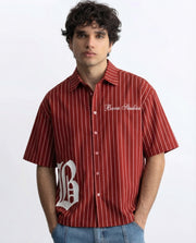 PRE ORDER -  Sinner Society Red Oversize Shirt (Boxy fit)