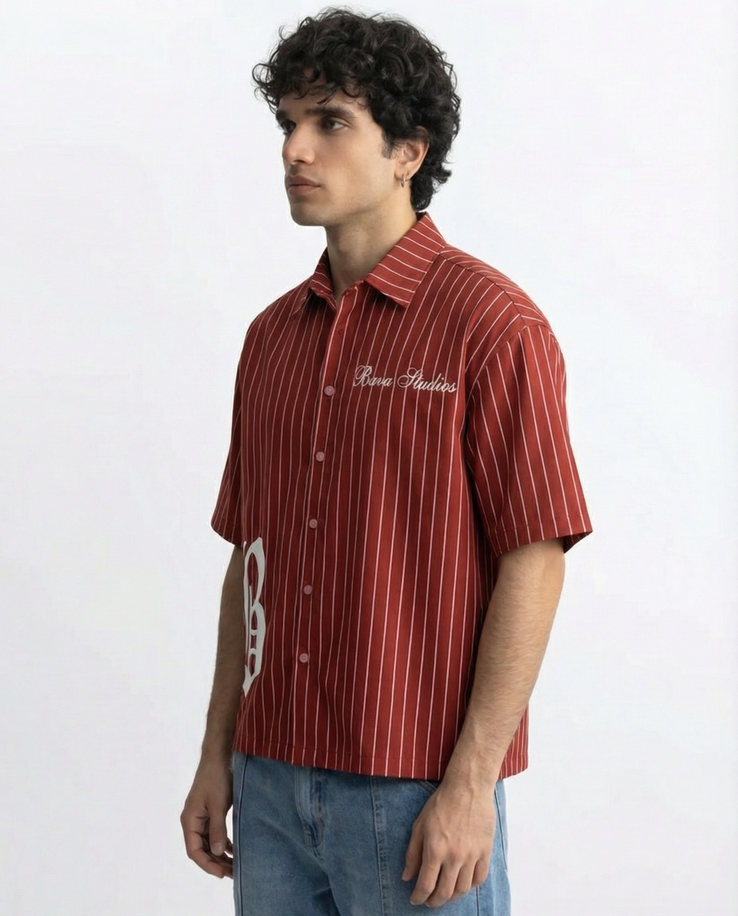 PRE ORDER -  Sinner Society Red Oversize Shirt (Boxy fit)