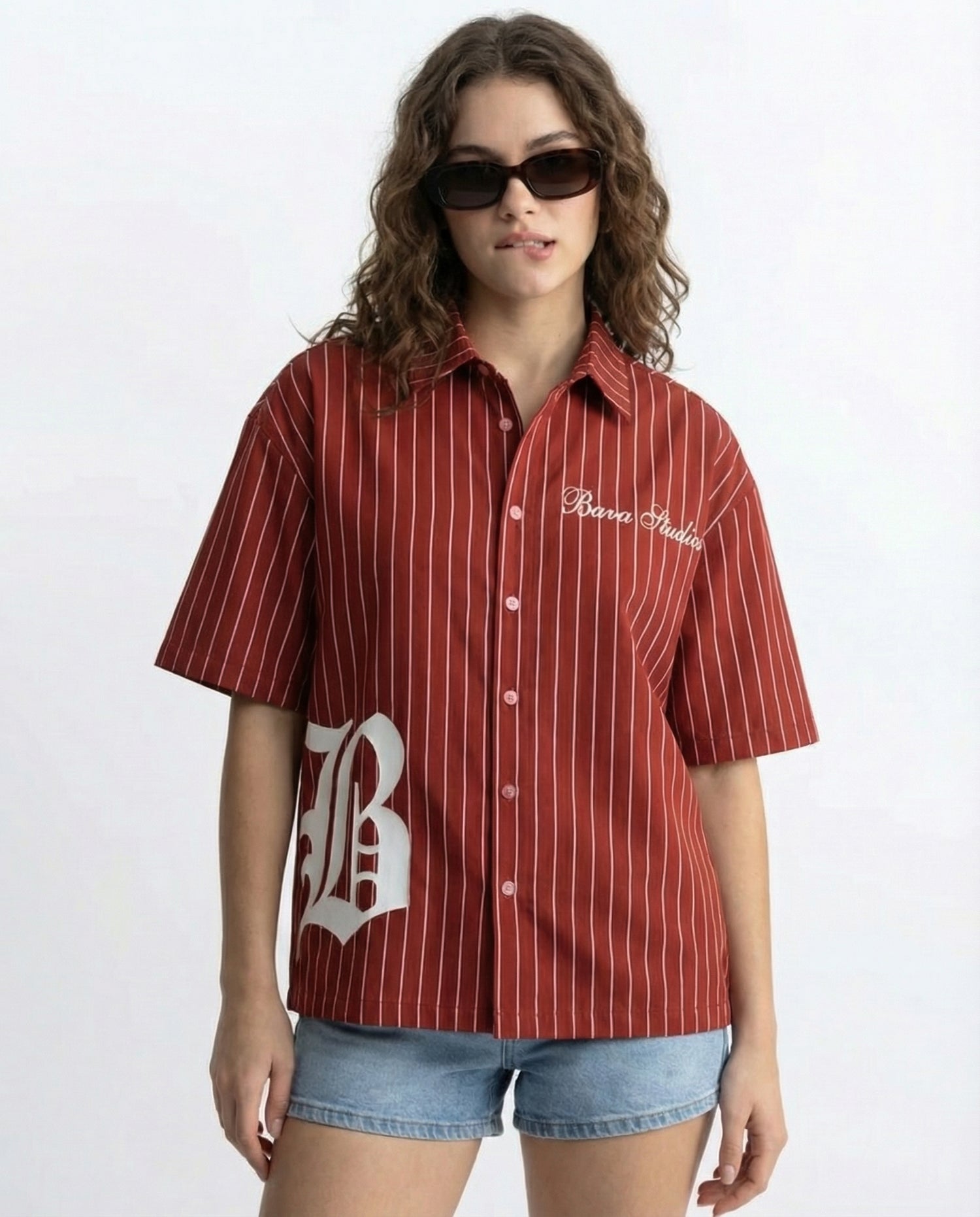 PRE ORDER -  Sinner Society Red Oversize Shirt (Boxy fit)