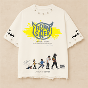 JCOLE OVERSIZE UNISEX OFF-WHITE TSHIRT (BOXYFIT)