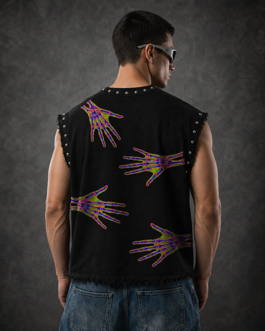 ENTER THE PORTAL UNISEX BLACK VEST (BOXYFIT)