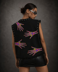 ENTER THE PORTAL UNISEX BLACK VEST (BOXYFIT)
