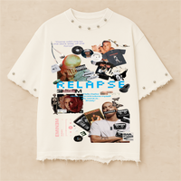 EMINEM OVERSIZE UNISEX OFF-WHITE TSHIRT (BOXYFIT)