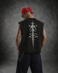 REST IN ECSTASY UNISEX BLACK VEST (BOXYFIT) (Copy)