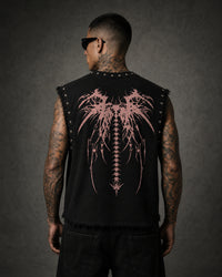 THE LAST SERAPH UNISEX BLACK VEST (BOXYFIT)