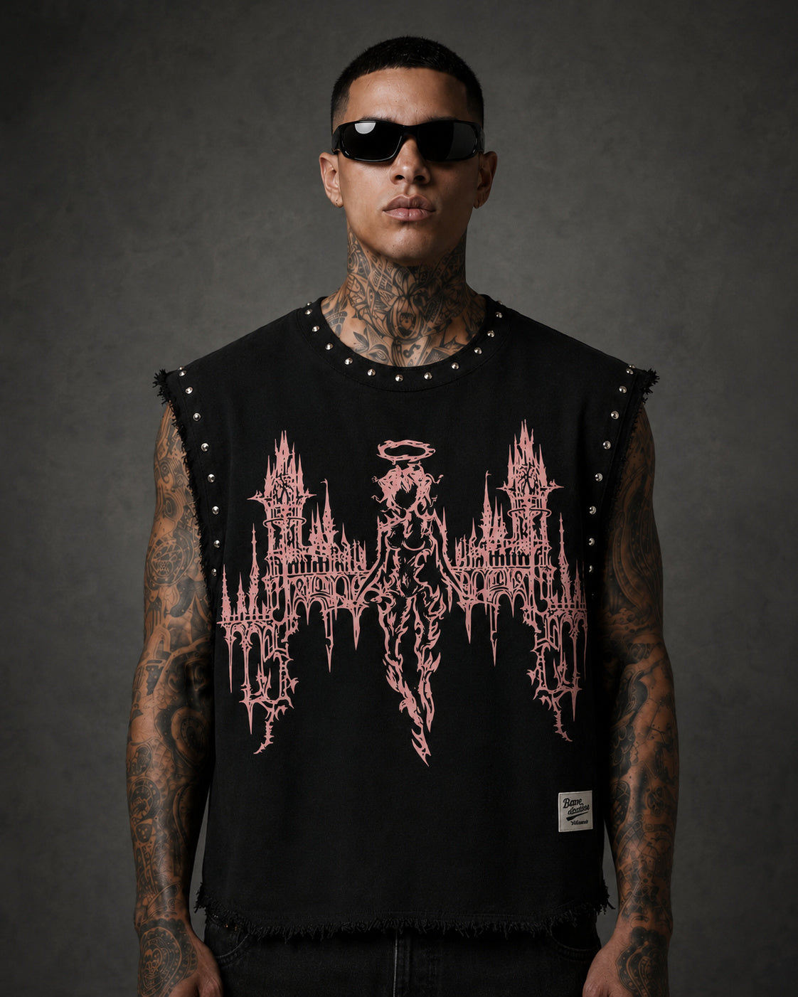 THE LAST SERAPH UNISEX BLACK VEST (BOXYFIT)